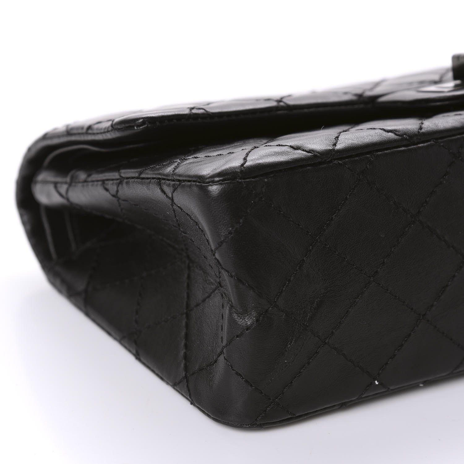 Chanel Aged Calfskin Quilted 2.55 Reissue 225 Flap So Black 6 of 10