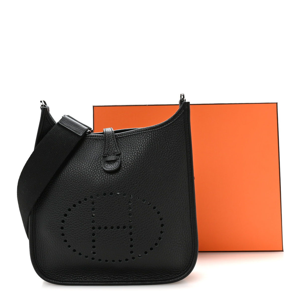 Hermes Taurillon Clemence Evelyne 23 Poche III Black 11 of 11