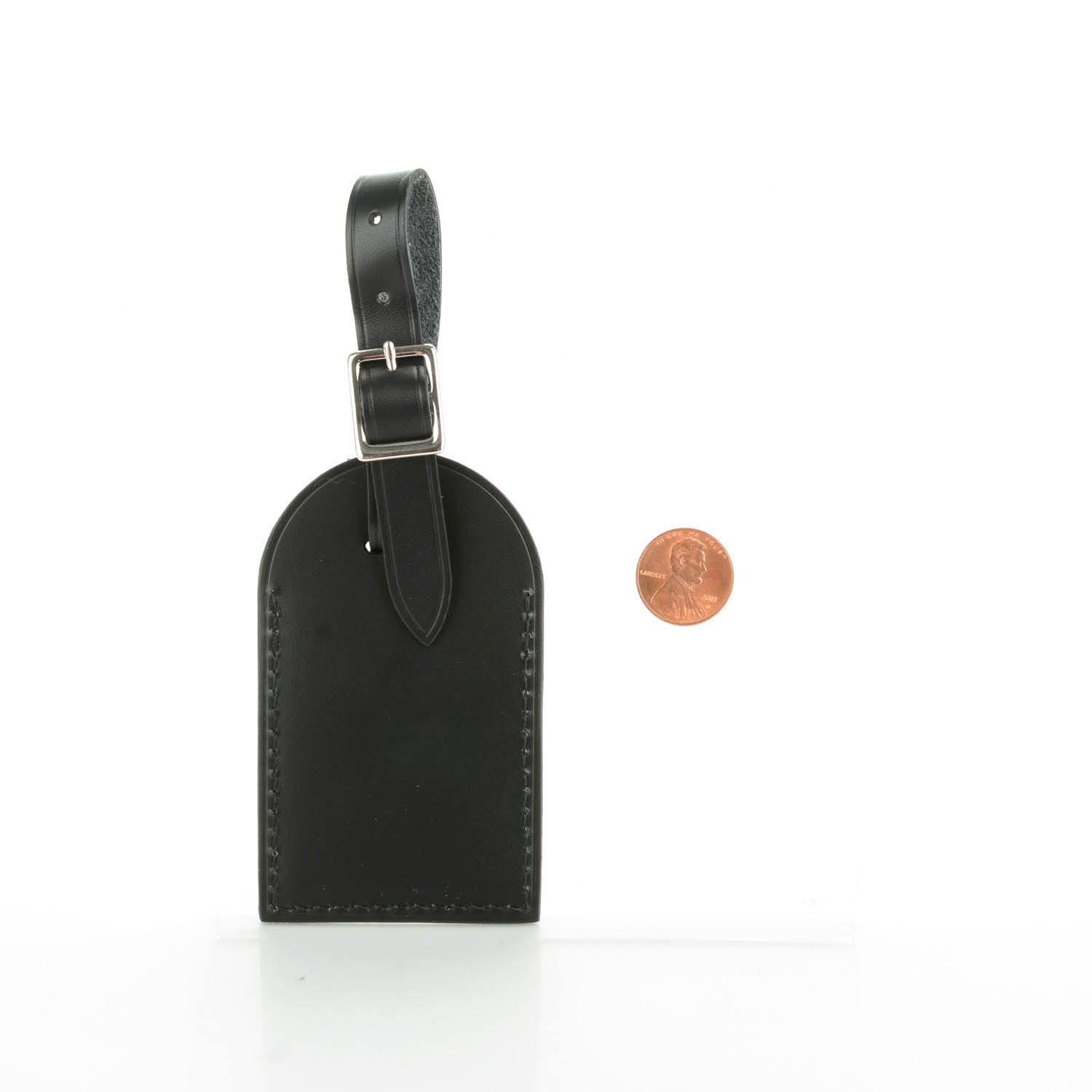 Louis Vuitton Calfskin Black Luggage Tag 2 of 5