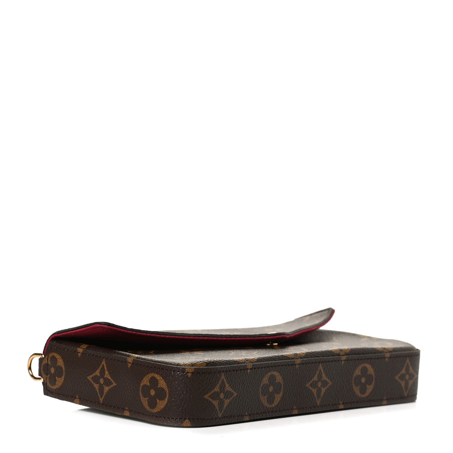 Monogram Pochette Felicie Chain Wallet Fuchsia