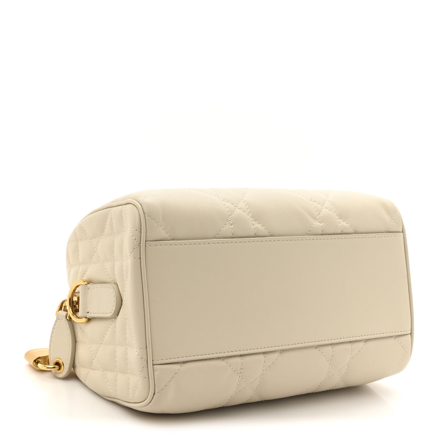 Christian Dior Calfskin Macrocannage Groove 20 Bag Dusty Ivory