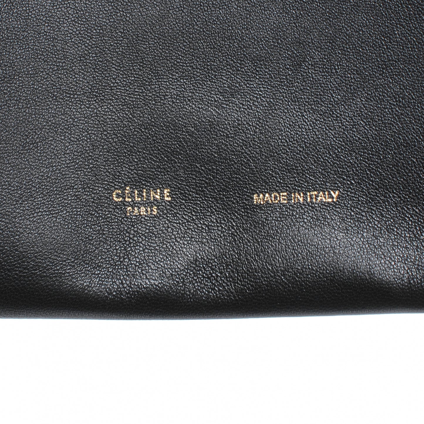 Leather Roll Clutch Black
