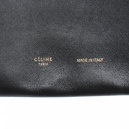 Celine Leather Roll Clutch Black 5 of 7