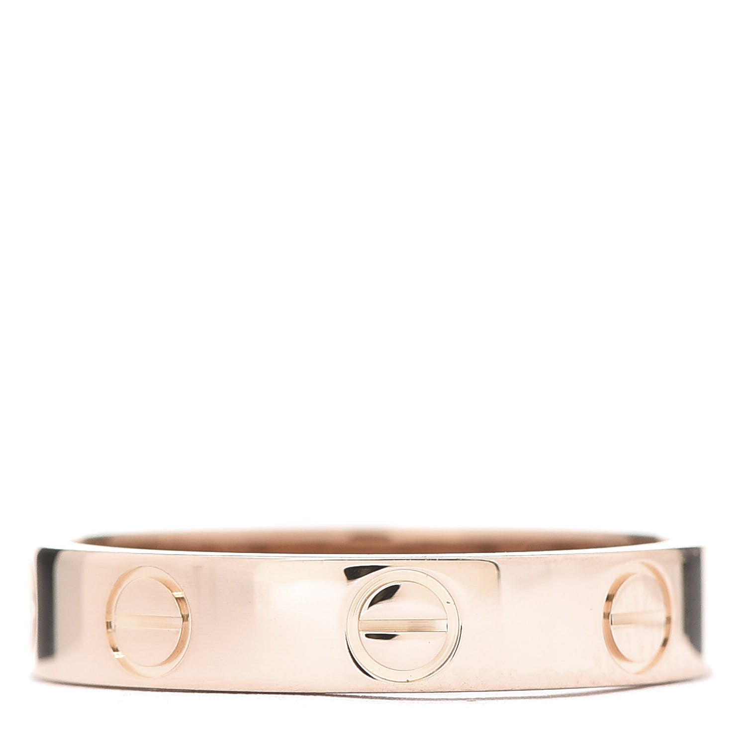 Cartier 18K Pink Gold 3.5mm LOVE Wedding Band Ring 50 5.25 3 of 4