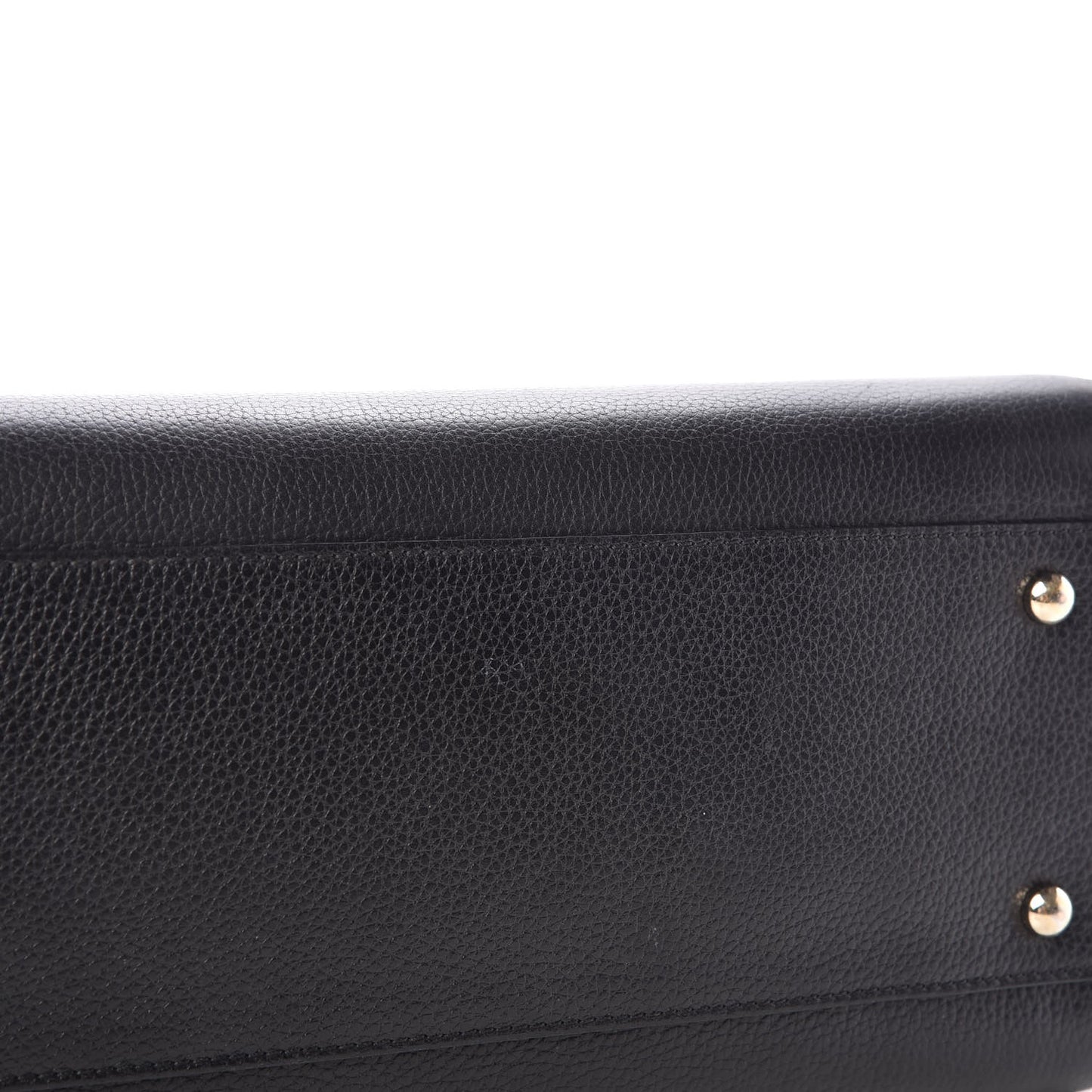 Grained Calfskin Small Neo Executive Shopper Tote Black