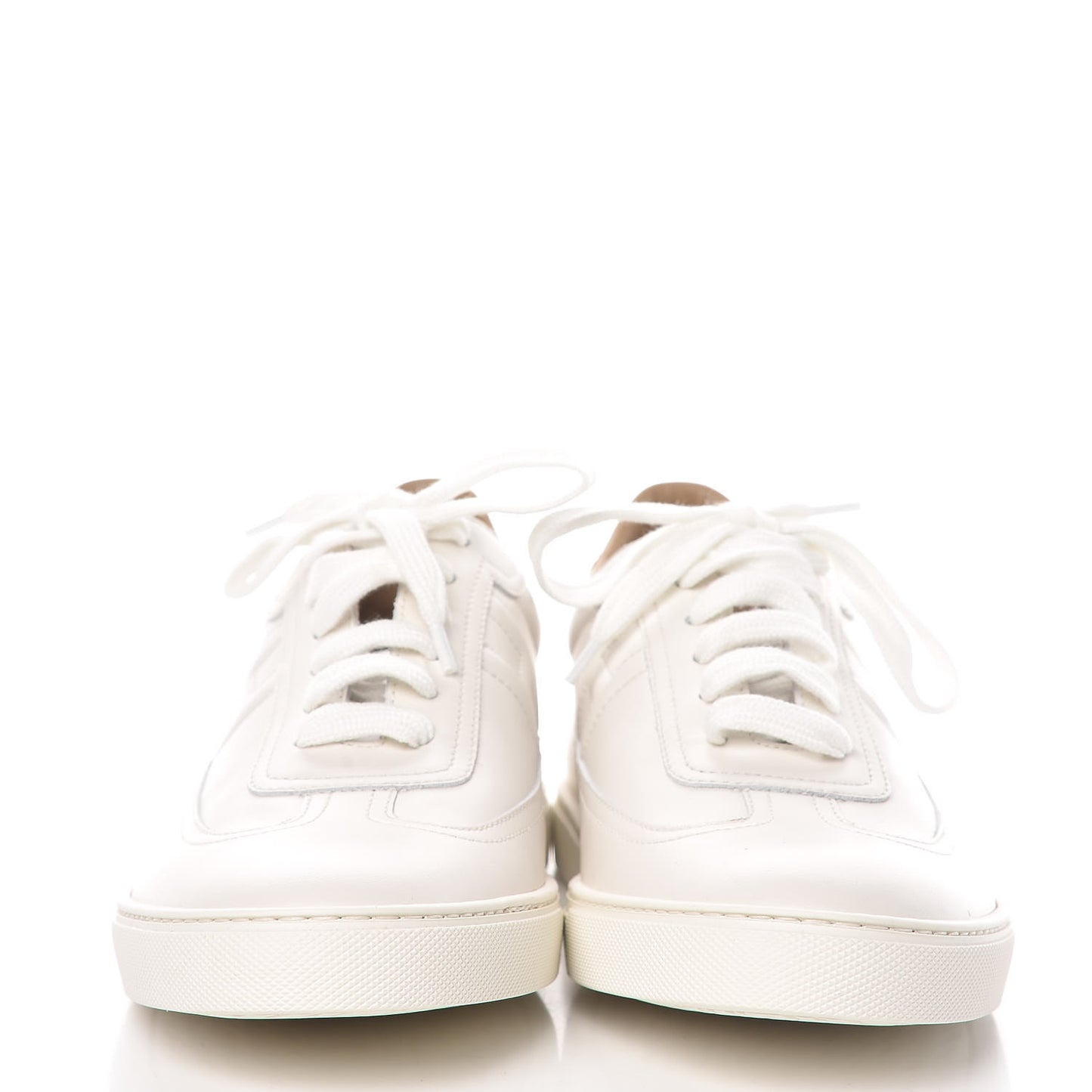 Calfskin Womens Quicker Sneakers 41 White Orange