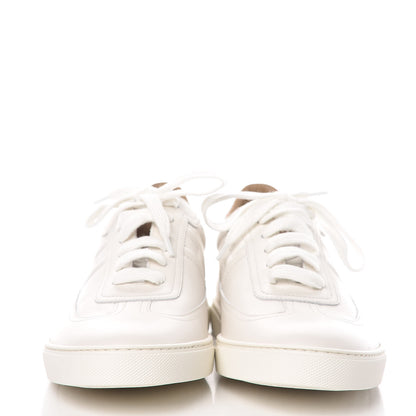 Hermes Calfskin Womens Quicker Sneakers 41 White Orange 2 of 9
