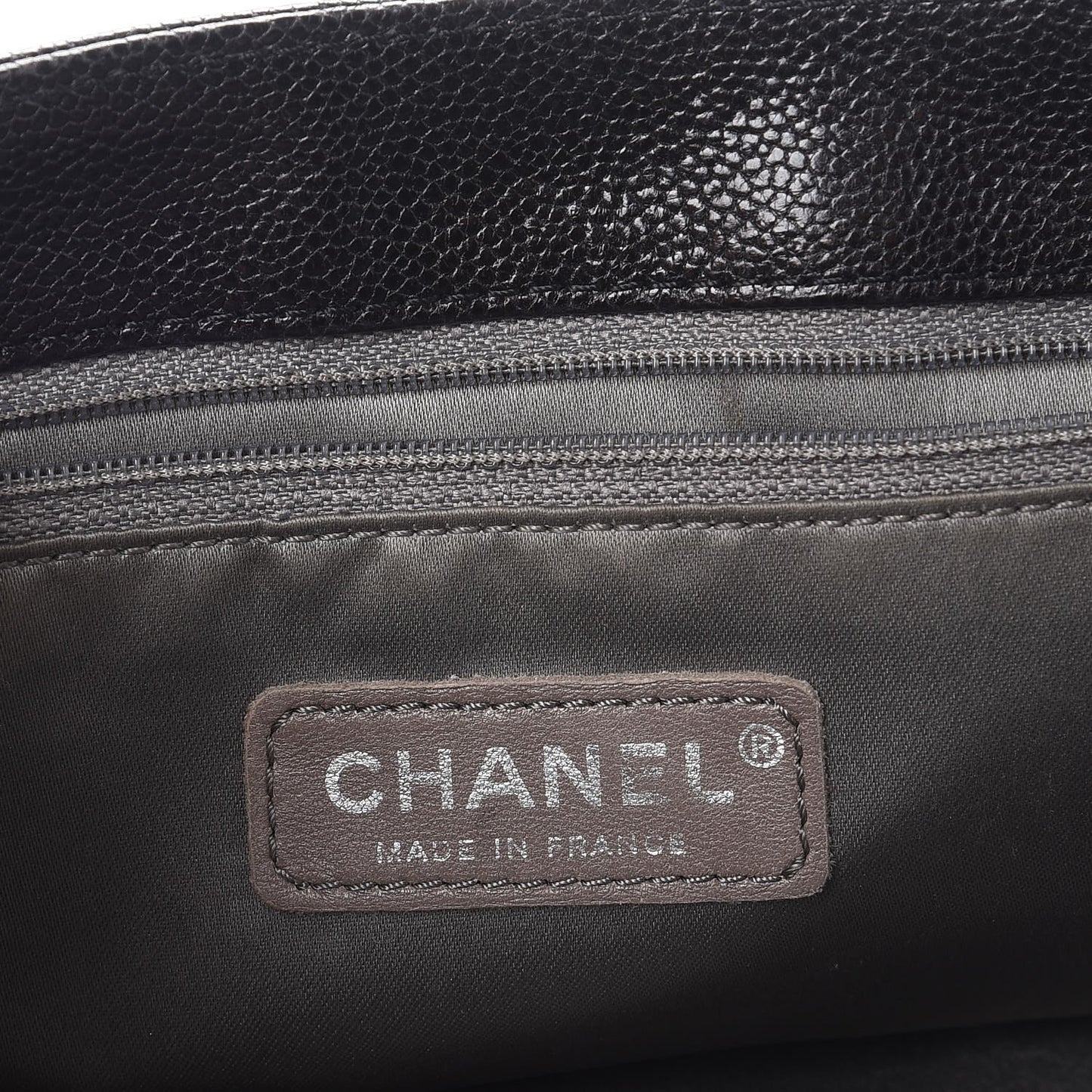 Metallic Glazed Caviar Small Pocket In The City Shoulder Bag Bronze