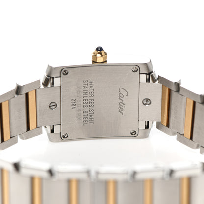 Cartier Stainless Steel 18K Yellow Gold 20mm Tank Francaise Quartz Watch 4 of 6