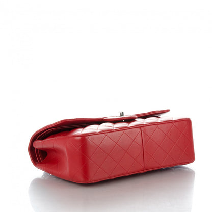 Chanel Lambskin Quilted Jumbo Double Flap Red 5 of 8