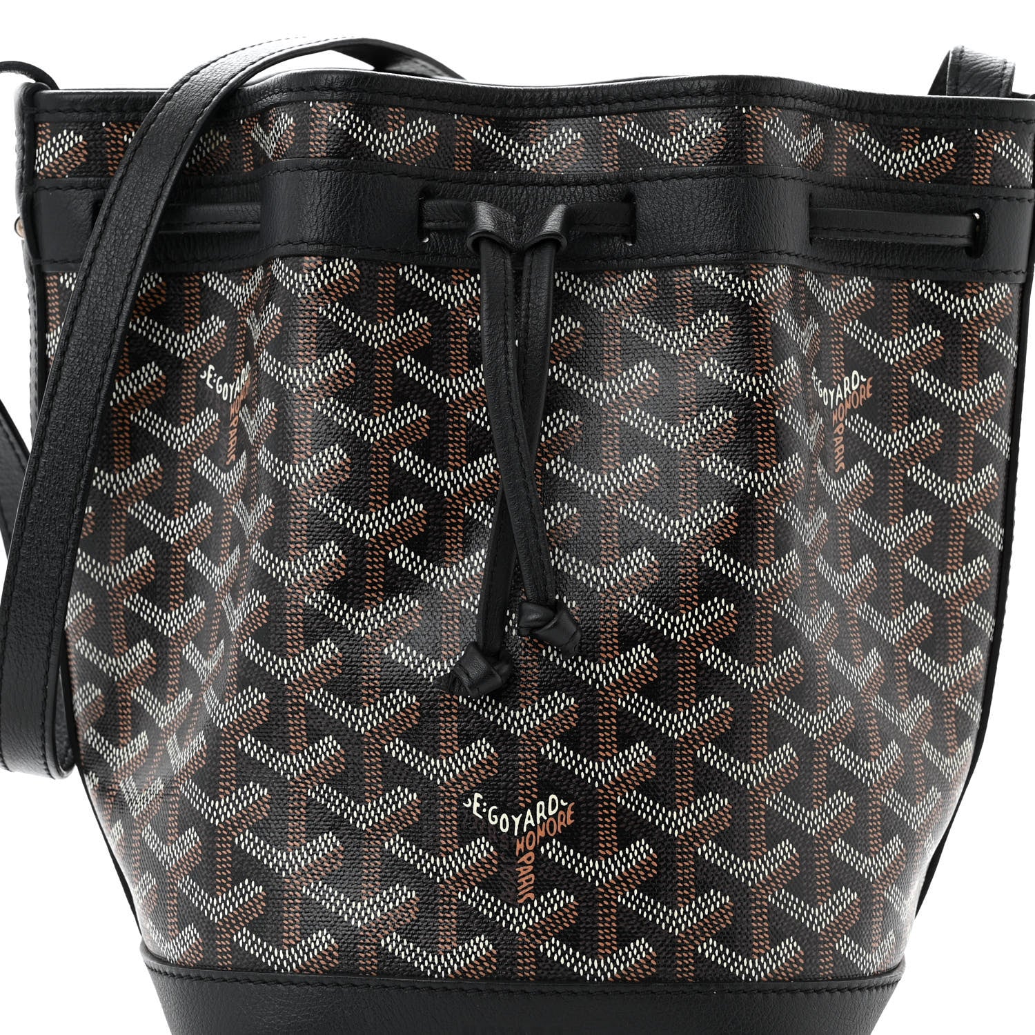 Goyard Goyardine Petit Flot Bucket Bag PM Black 7 of 10