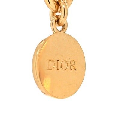 Christian Dior Metal Danseuse Etoile Chain Choker Necklace Gold 5 of 5