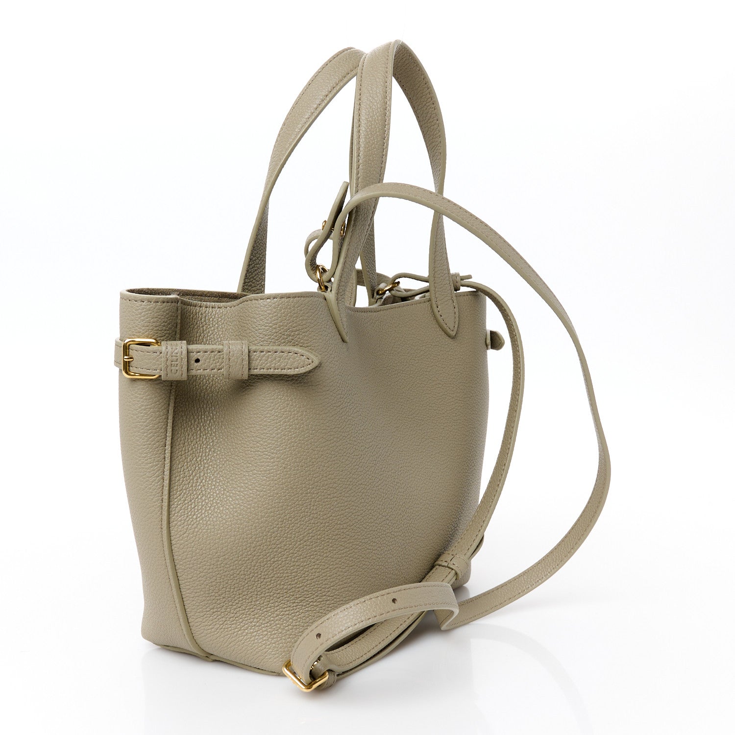 Celine Grained Calfskin Triomphe Mini Cabas Anais Modern Taupe 4 of 12