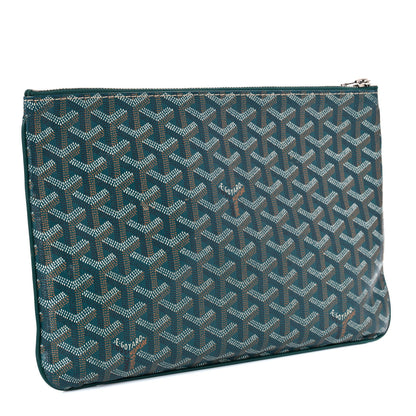 Goyard Goyardine Senat Pochette MM Green 3 of 13