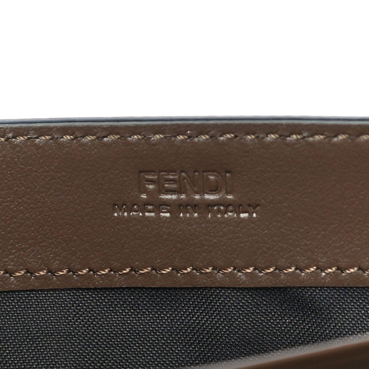 Fendi Vitello Soft F is Fendi Bi-Color FF 1974 Embossed Continental Envelope Wallet On Chain Maya Black 10 of 15