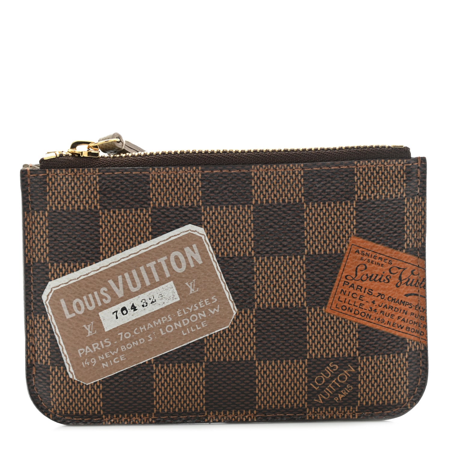 Louis Vuitton Damier Ebene Trunks and Bags Key Pouch 1 of 9