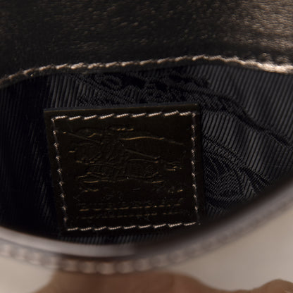 Burberry Patent Calfskin Georgie Mini Crossbody Bag Dark Nickel 7 of 12