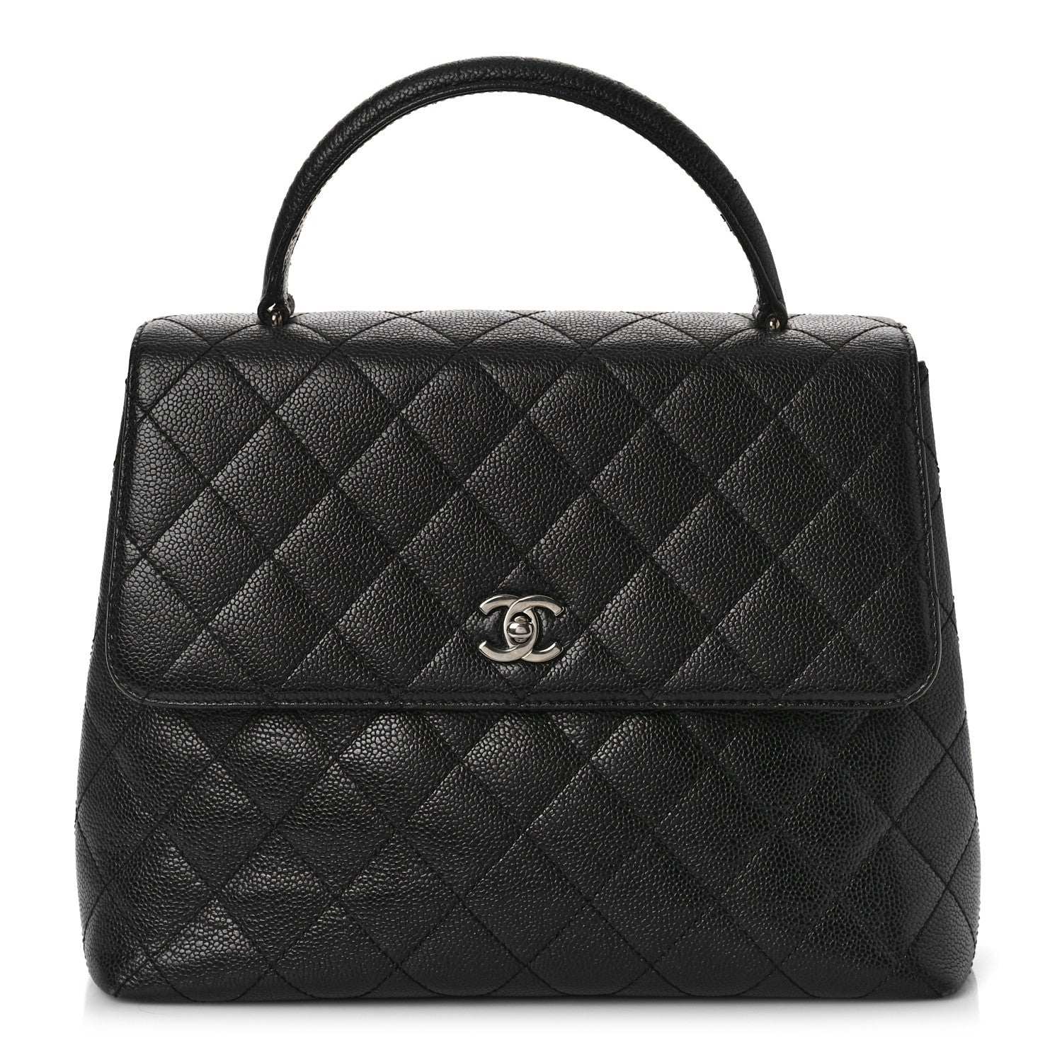 Chanel Caviar Quilted Jumbo Kelly Flap Black 1 of 13