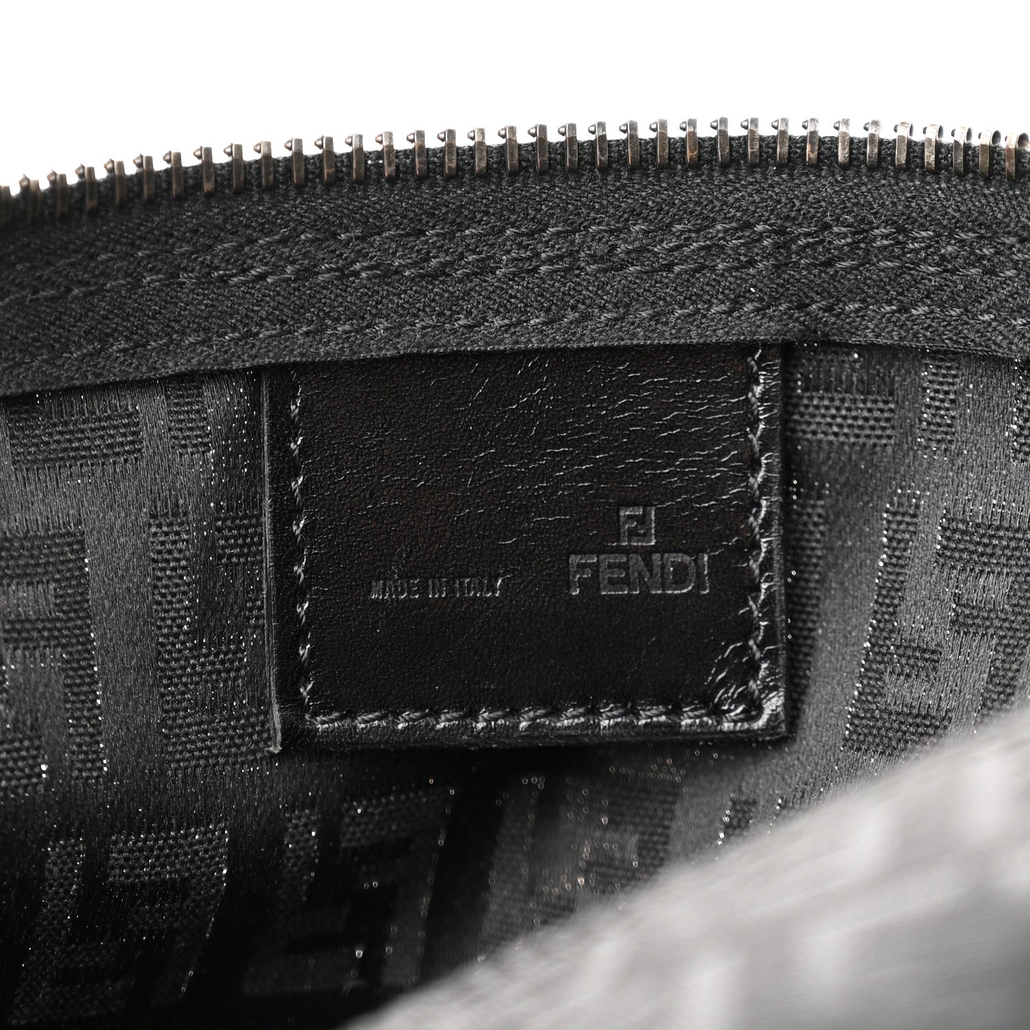 Fendi Zucchino Mini Pochette Black 6 of 9