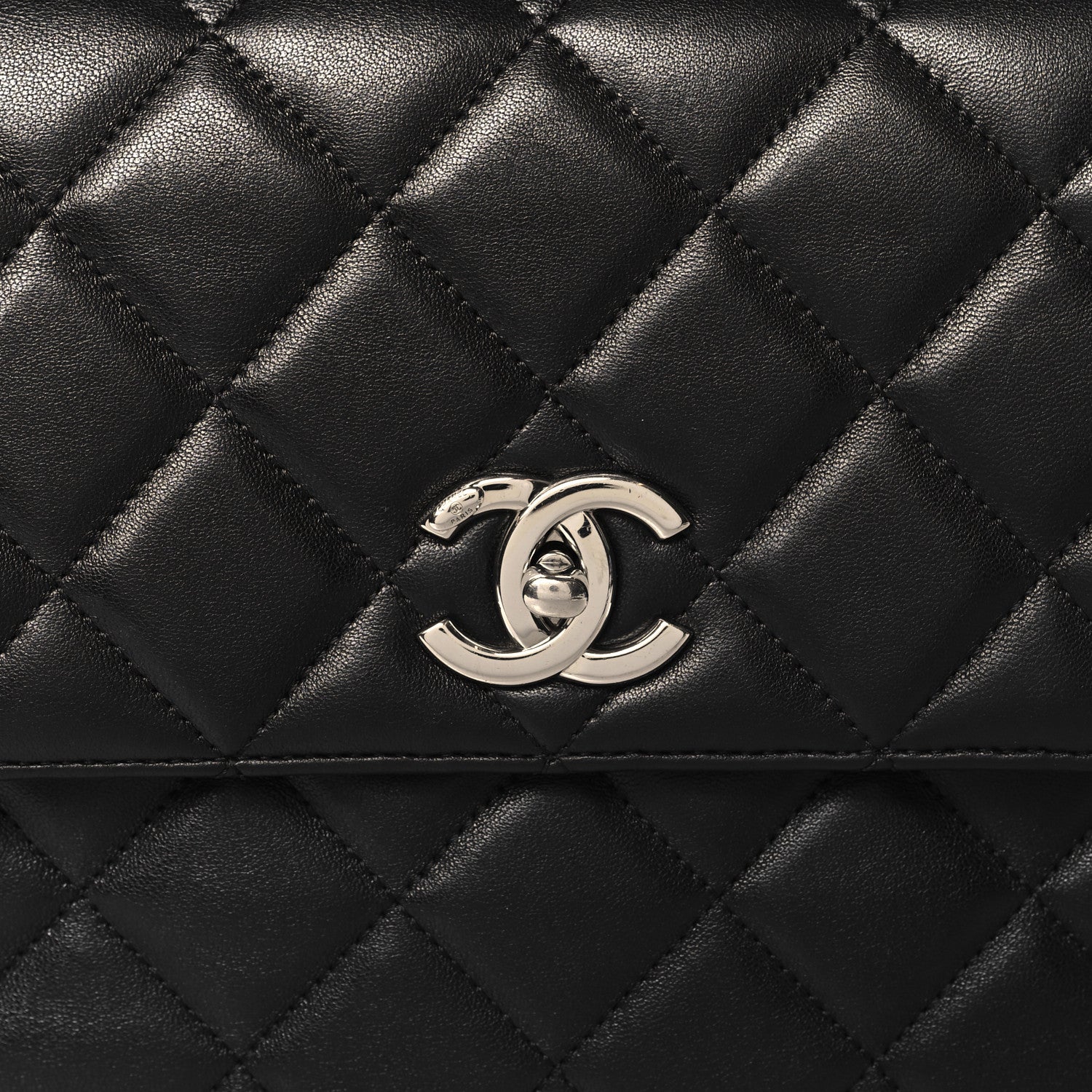 Chanel Lambskin Quilted Medium Trendy CC Flap Dual Handle Bag Black 9 of 11