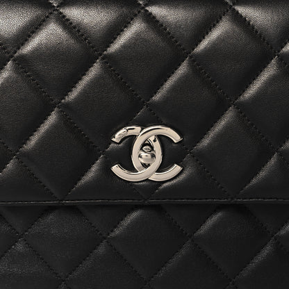 Chanel Lambskin Quilted Medium Trendy CC Flap Dual Handle Bag Black 9 of 11