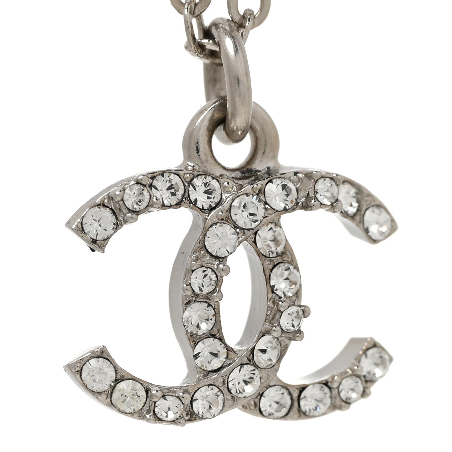 Chanel Crystal Pearl CC Bracelet Silver 5 of 5
