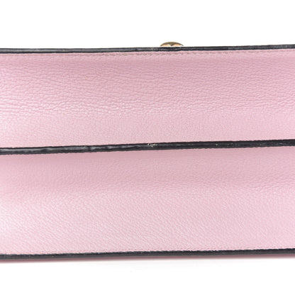Dolce & Gabbana Grained Calfskin Rosalia Shoulder Bag Pink 9 of 10
