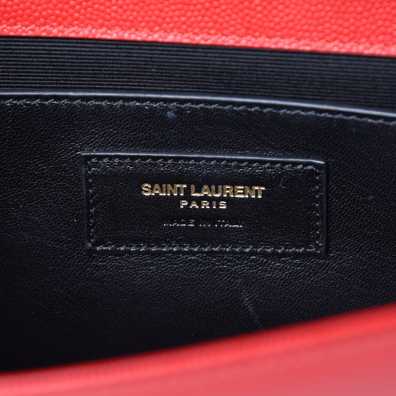 Saint Laurent Grain De Poudre Classic Monogram Cassandre Clutch New Red 5 of 8