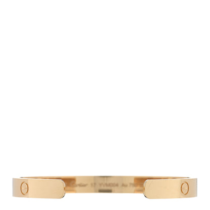 Cartier 18K Yellow Gold LOVE Cuff Bracelet 17 2 of 3