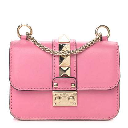Valentino Garavani Vitello Mini Glam Lock Rockstud Flap Ninphea 2 of 39