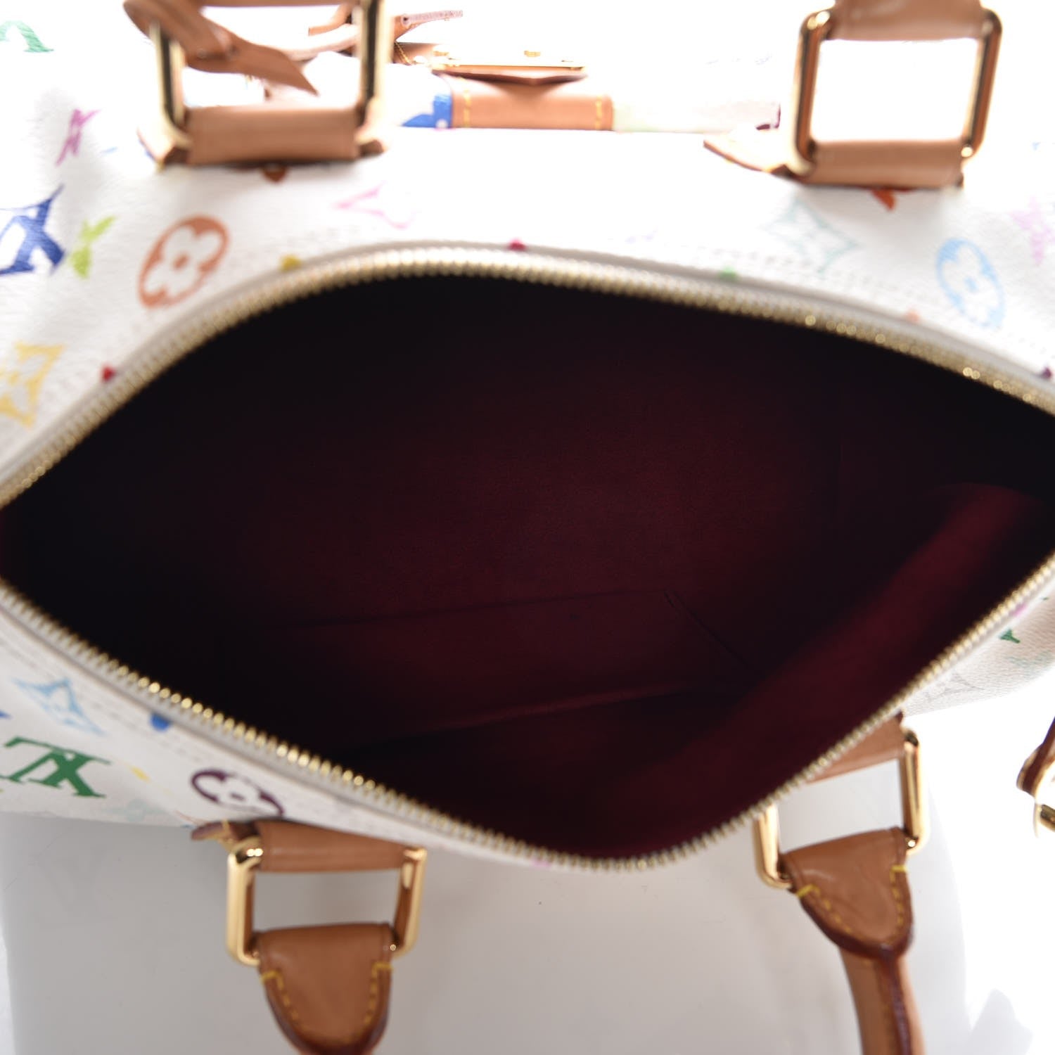Louis Vuitton Monogram Multicolor Speedy 30 White 5 of 9