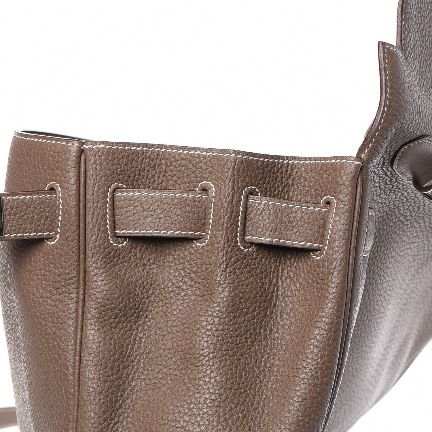 Hermes Taurillon Clemence Retourne Kelly 40 Etoupe 35 of 36