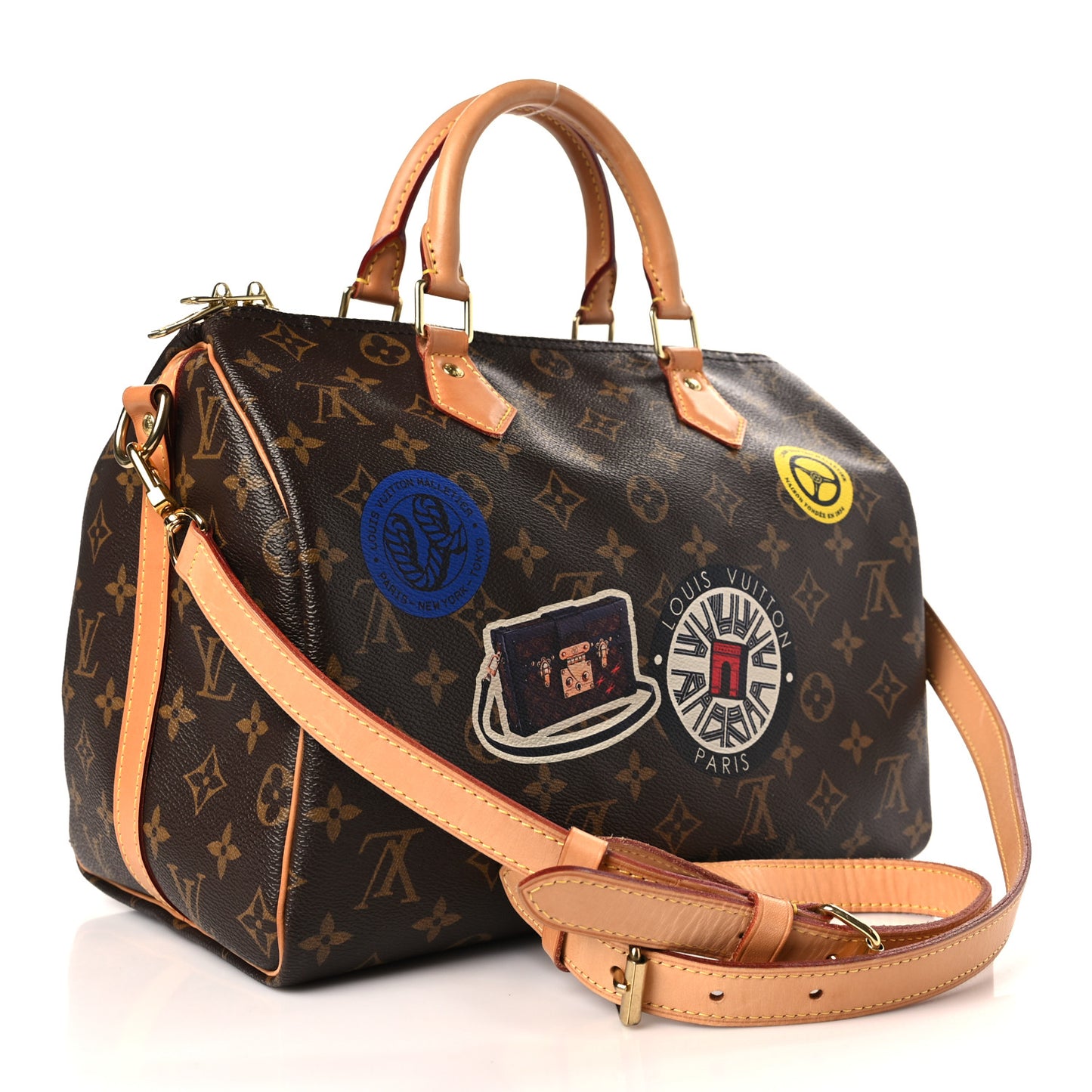 Monogram World Tour Speedy Bandouliere 30