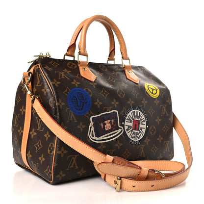 Louis Vuitton Monogram World Tour Speedy Bandouliere 30 3 of 8