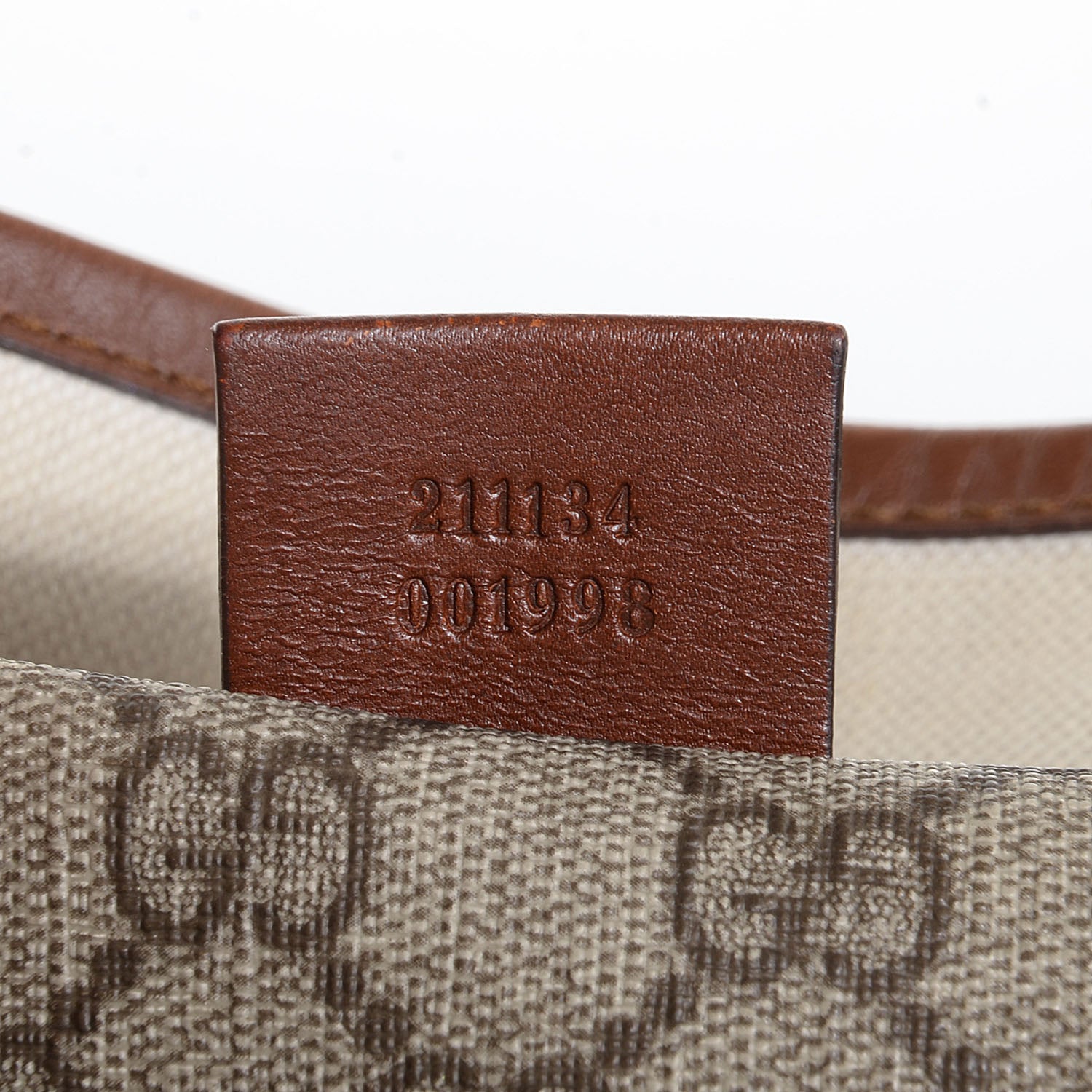 Gucci GG Plus Monogram Medium Signature Web Loop Tote Light Brown 7 of 7