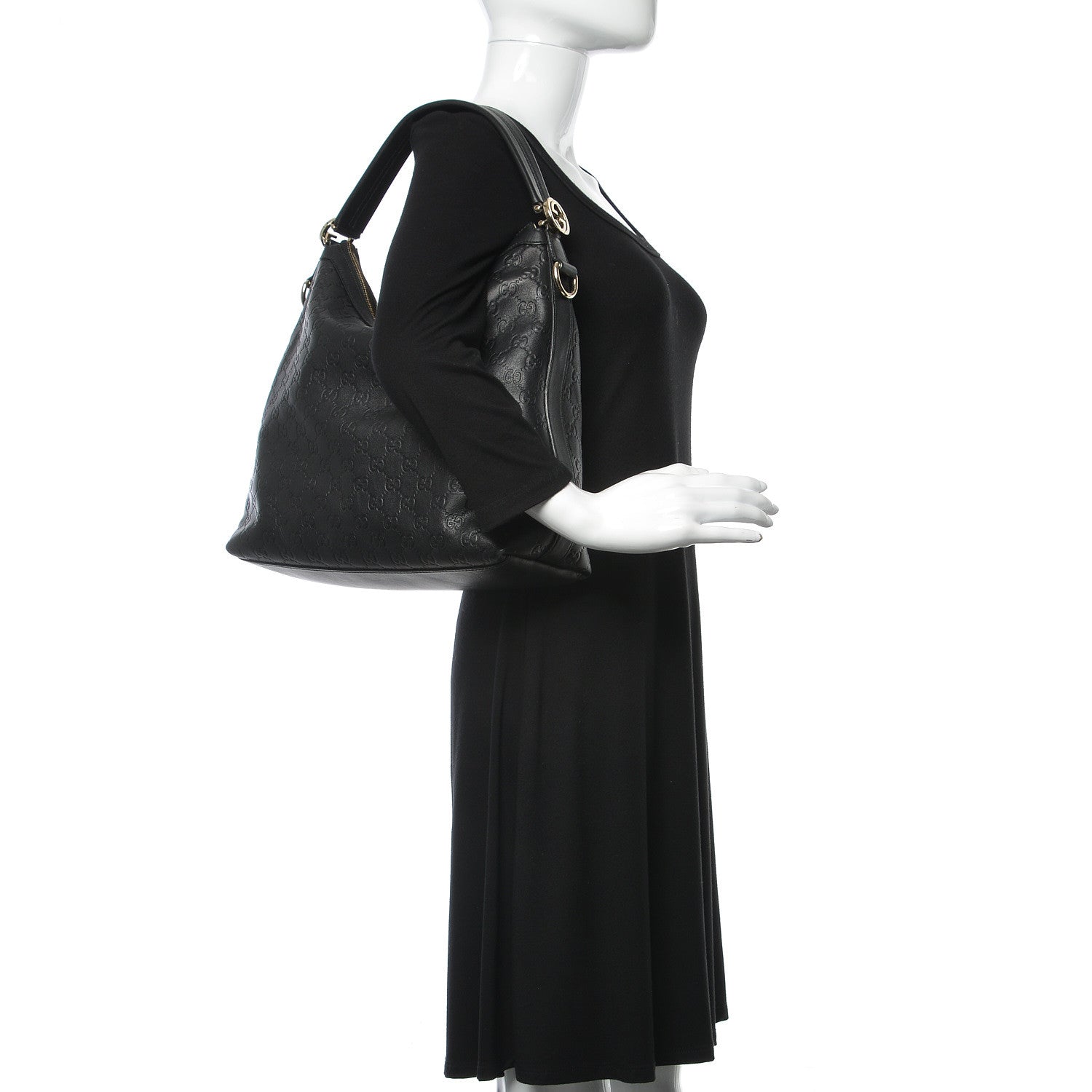 Gucci Guccissima Small Miss GG Hobo Black 3 of 14