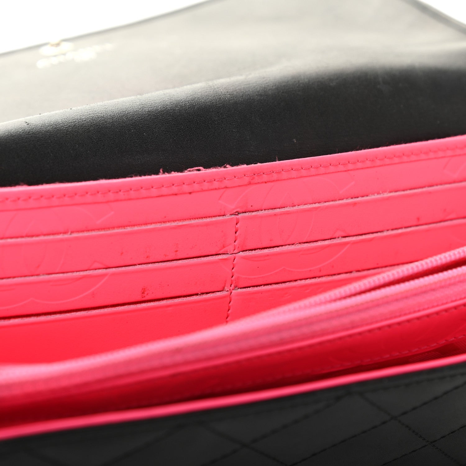 Chanel Calfskin Quilted Cambon Tri-Fold Wallet Black 18 of 25