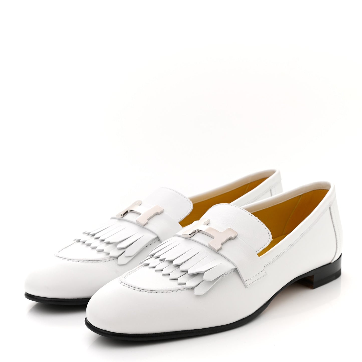 Calfskin Womens Royal Loafers 38.5 White