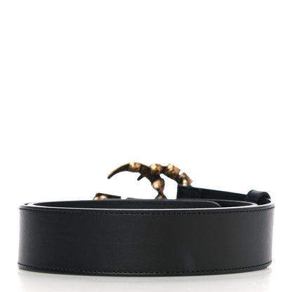 Gucci Calfskin Crystal Double G 40mm Belt 90 36 Black Multicolor 3 of 10