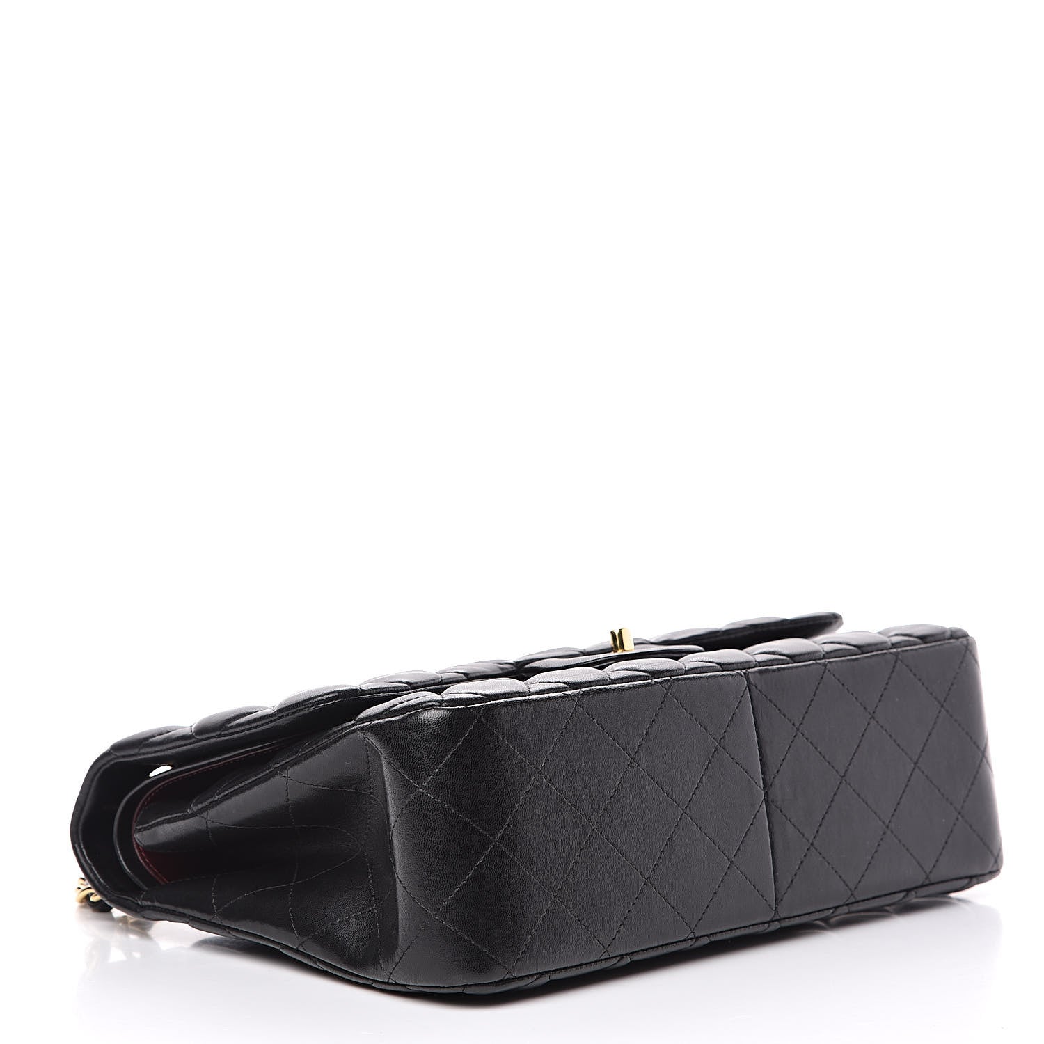 Chanel Lambskin Quilted Jumbo Double Flap Black 4 of 15