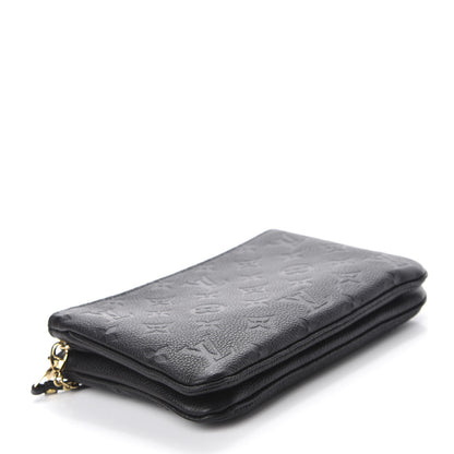 Louis Vuitton Empreinte Double Zip Pochette Black 4 of 12