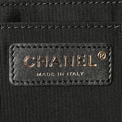 Chanel Calfskin Quilted Small XXL Travel Flap Bag Black 6 of 11