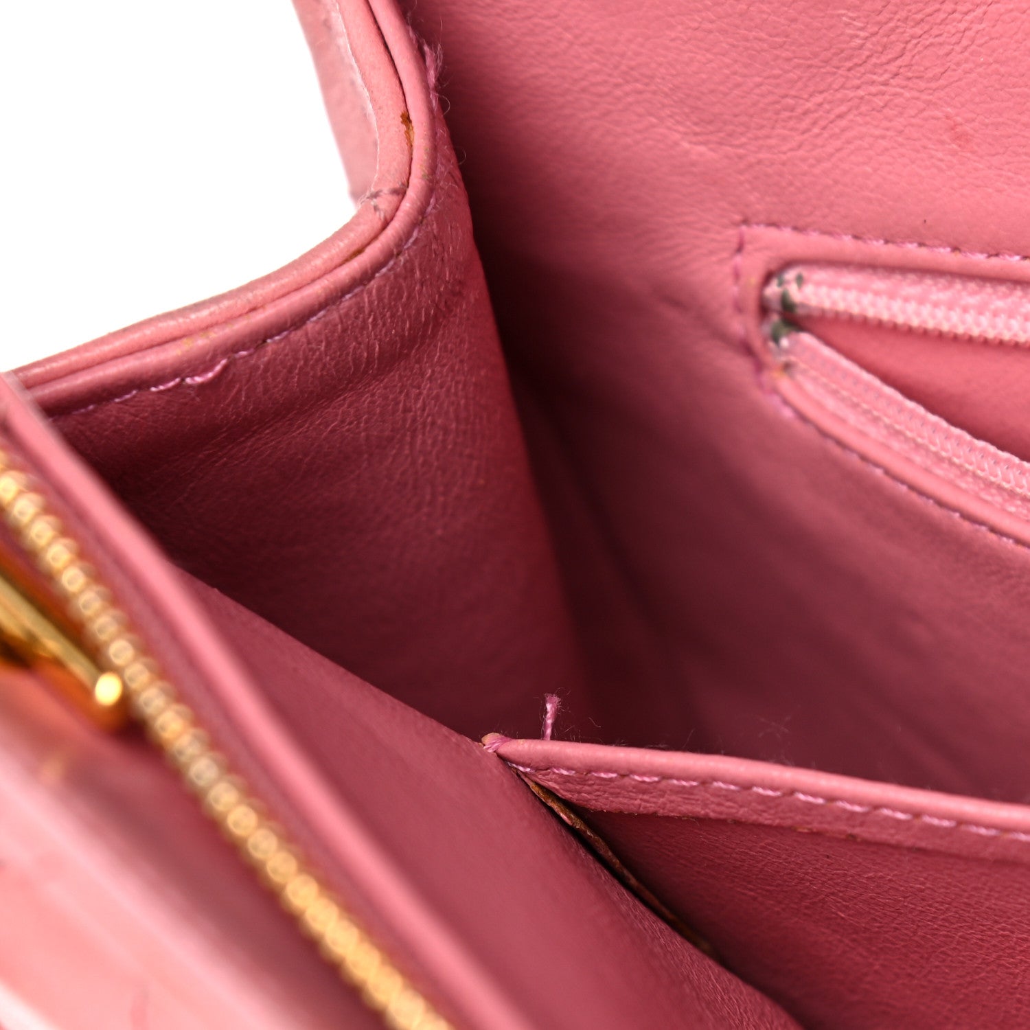 Chanel Lambskin Quilted Pocket Flap Shoulder Bag Pink 18 of 43