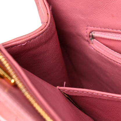Chanel Lambskin Quilted Pocket Flap Shoulder Bag Pink 18 of 43