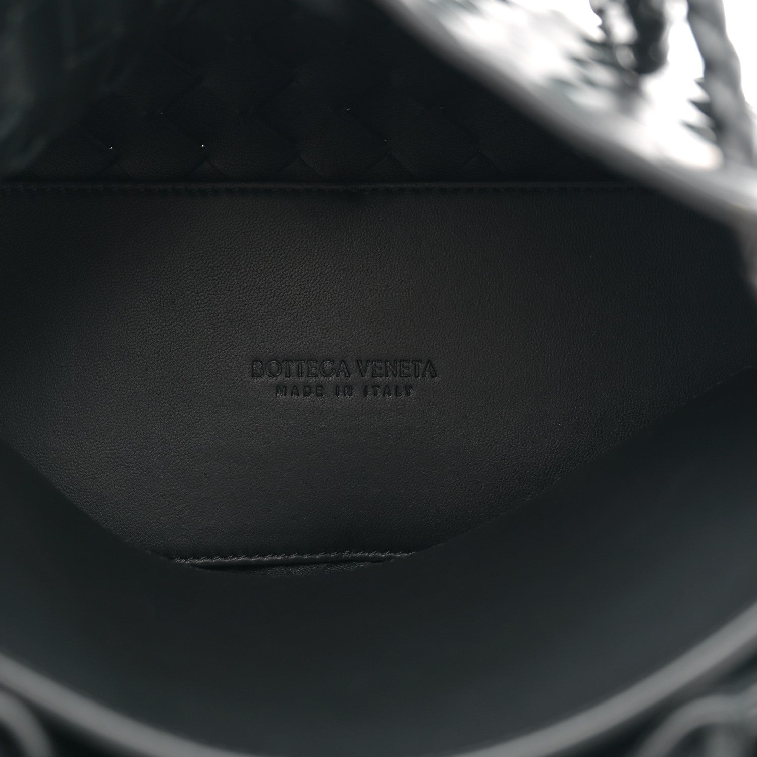 Bottega Veneta Nappa Intrecciato Small Andiamo Shoulder Bag Black 5 of 9