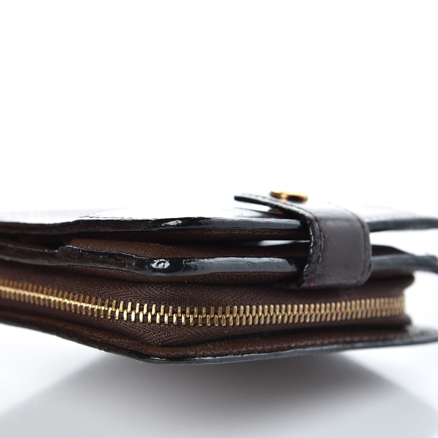 Damier Ebene Zippe Zipped Compact Wallet