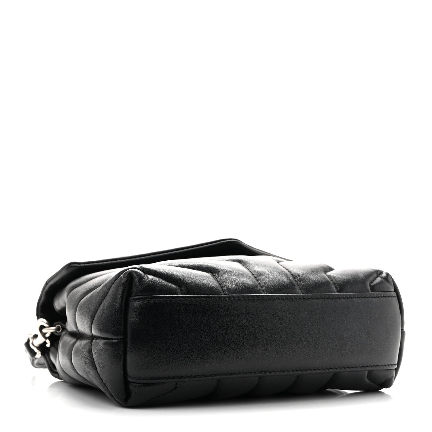 Saint Laurent Calfskin Y Quilted Monogram Toy Loulou Crossbody Bag Black 4 of 13