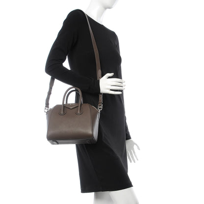 Givenchy Sugar Goatskin Mini Antigona Heather Grey 2 of 7