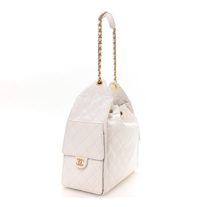 Chanel Caviar Quilted Medium Chanel 25 Handbag White 4 of 11