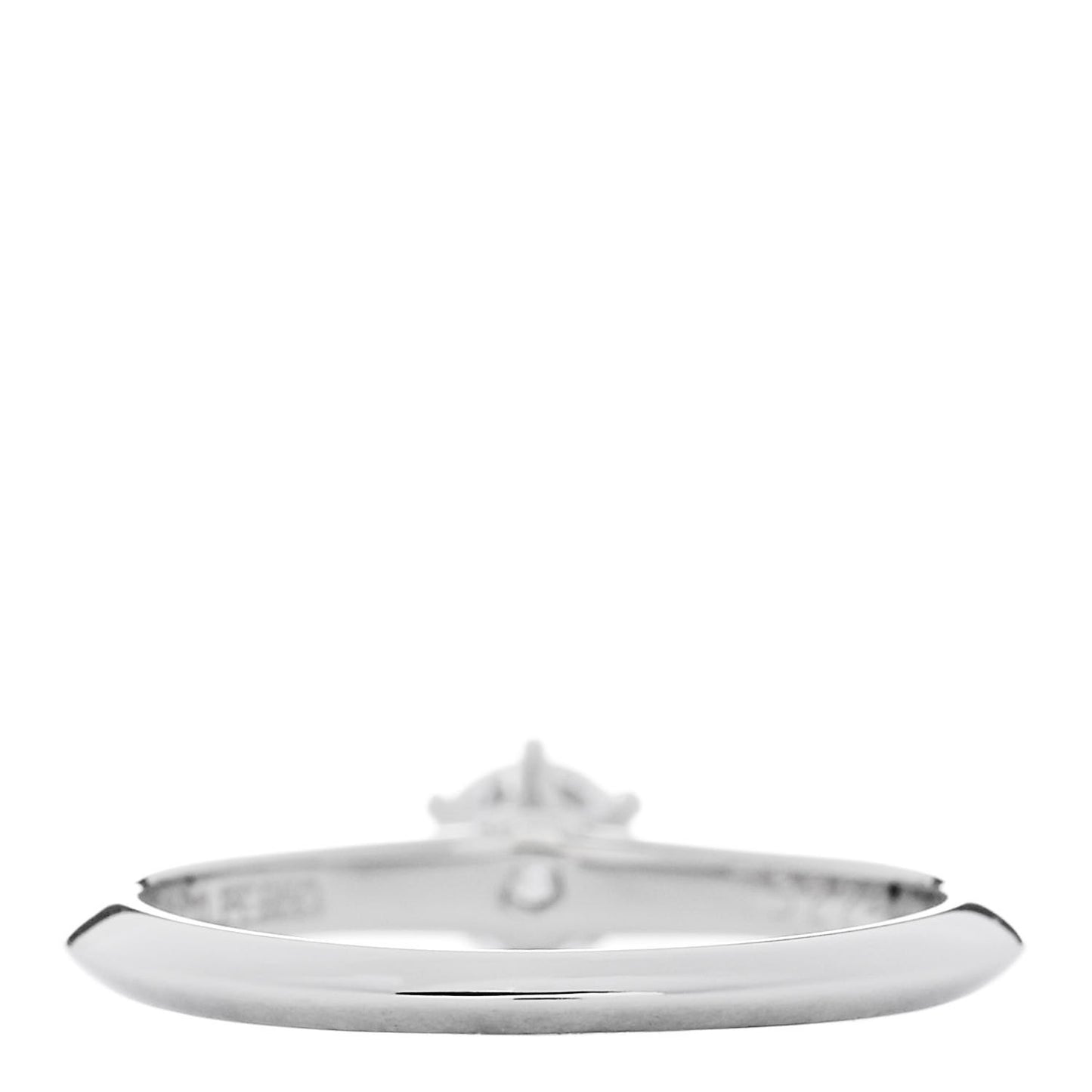 Platinum Diamond .33ct Solitaire Engagement Ring 50 5.5